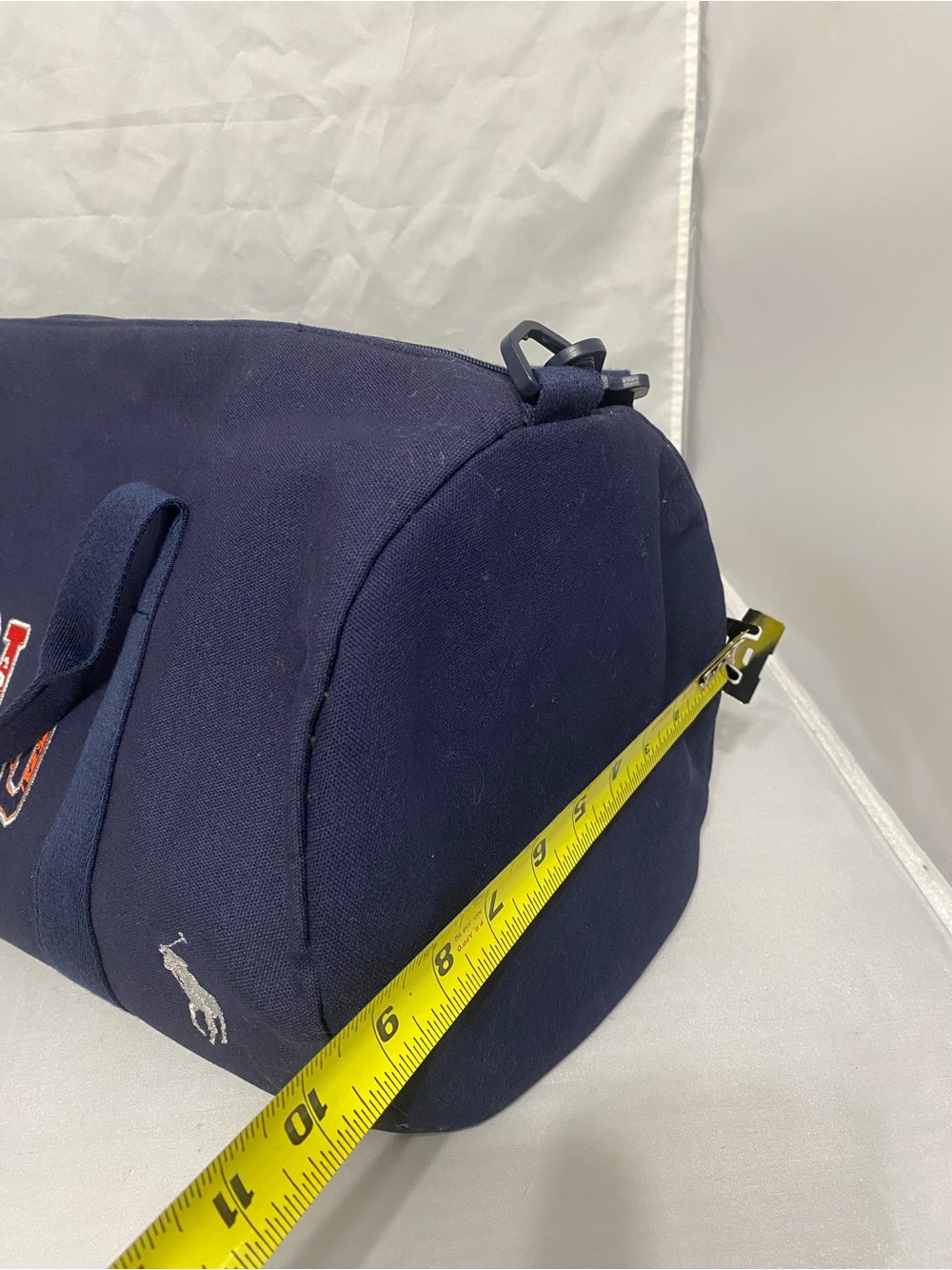 Polo by Ralph Lauren Navy Canvas Duffel with Multicolor POLO Patch - Picture 9 of 13